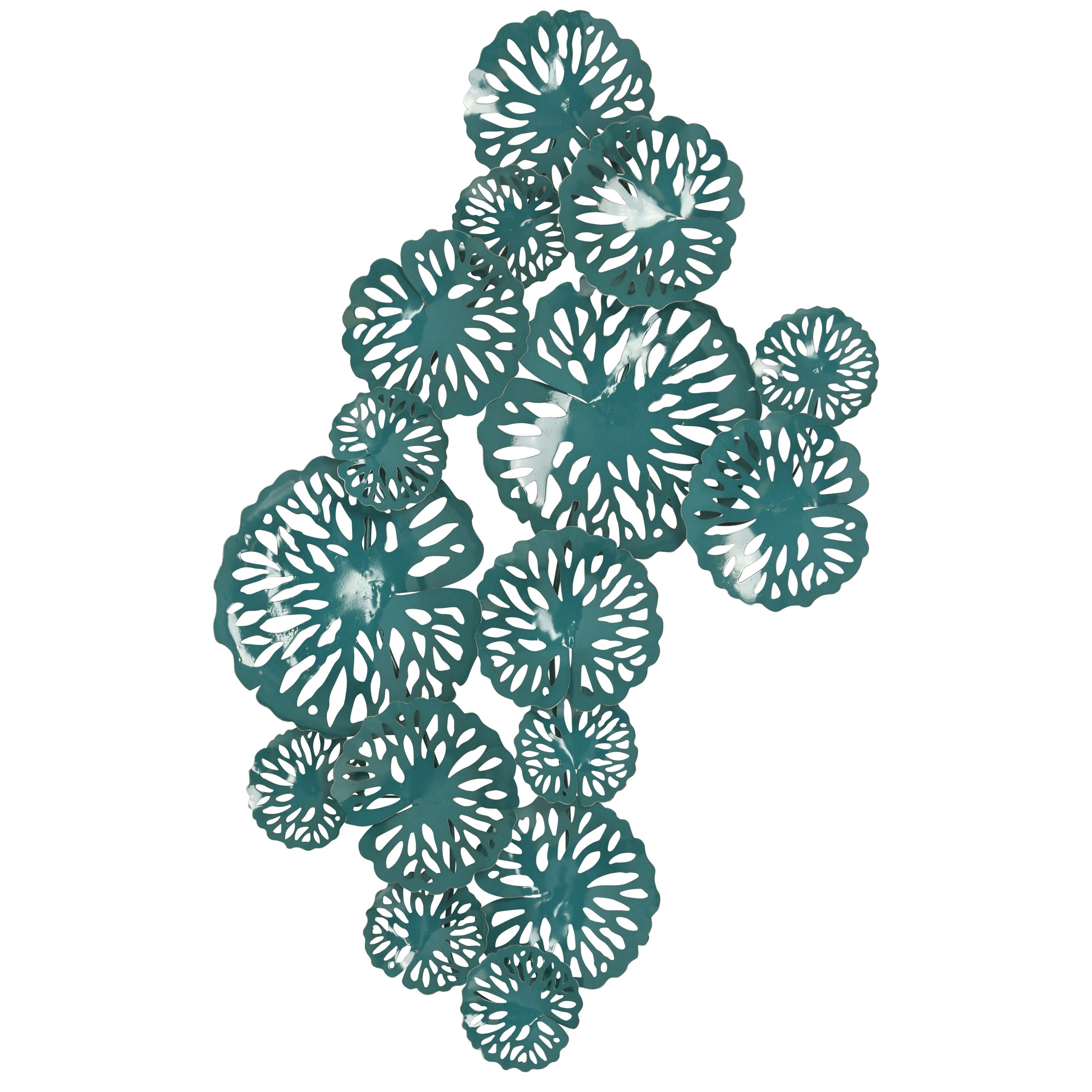 StyleCraft Wall Décor WI42485 Metal Wall Decor In Teal Esprit Decor
